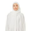 Sulam Cempaka Square in Blanc White